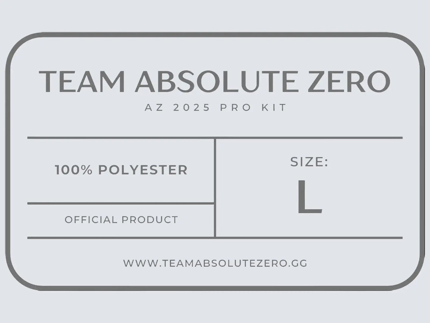 Absolute Zero Official 2025 Jersey