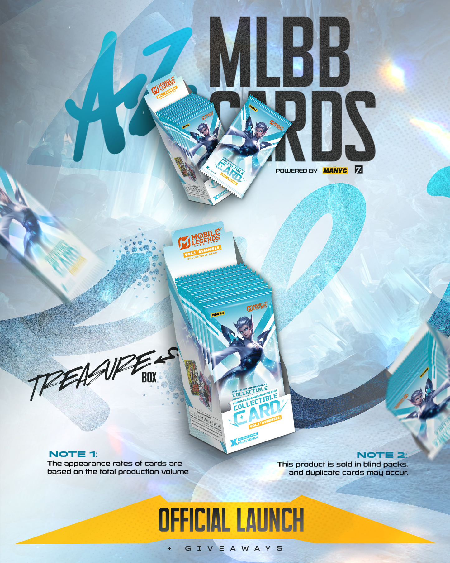 MANYC Mobile Legends Official Collector Cards – Treasure Box (10 Packs)