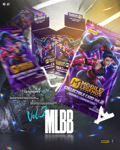 MANYC Mobile Legends Vol. 2 Official Collector Cards – Legendary Box (10 Packs)