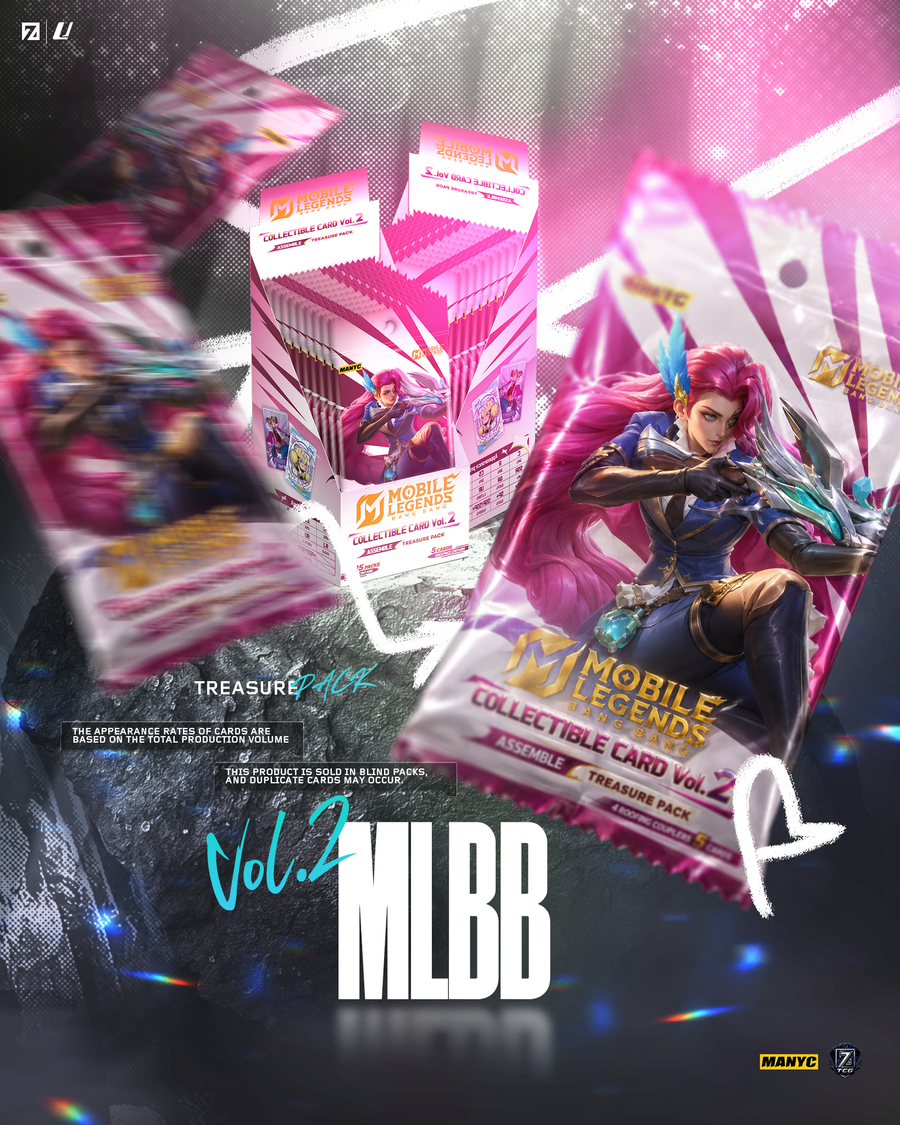 MANYC Mobile Legends Vol. 2 Official Collector Cards – Treasure Box (15 Packs)